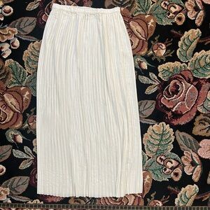 Banana Republic White Midi Skirt